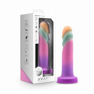 Artisan | Sunrise Gaze Artisan 7.5 Inch Dildo – Crafted With Purio® Liquid Silicone Wrapped In UltraSilk® – Sherbet Artisan Artisan