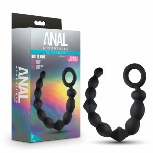 Butt Plugs | Beginner Black 9.75-Inch Anal Beads Anal Butt Plugs