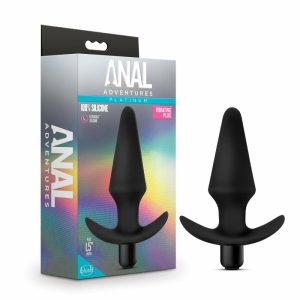 Butt Plugs | Black 5-Inch Vibrating Anal Plug Anal Butt Plugs