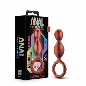 Butt Plugs | Duo Loop Copper 5.25-Inch Anal Plug Anal Butt Plugs