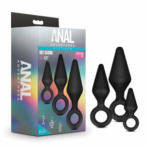 Butt Plugs | Loop Kit Black Anal Plug Anal Butt Plugs