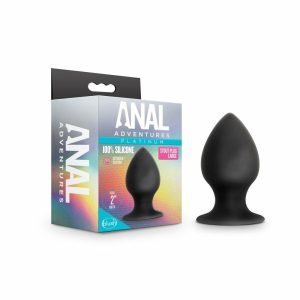 Butt Plugs | Stout Black 3.75-Inch Anal Plug Anal Butt Plugs