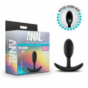 Butt Plugs | Vibra Slim Black 3.5-Inch Anal Plug Anal Butt Plugs