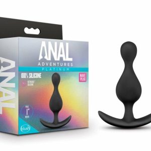 Butt Plugs | Wave Black 4.5-Inch Anal Plug Anal Butt Plugs