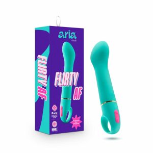 Clitoris Stimulation | Flirty AF: Enhanced G-Spot Stimulation Teal Silicone Vibrator with Powerful RumboTech™ Technology Clitoris Stimulation Clitoris Stimulation