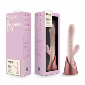 Clitoris Stimulation | Fraya 9.5 Inch G Spot Clitoral Dual Stimulation Silicone Rabbit Vibrator With 10 Thrusting Vibrations – Pink Clitoris Stimulation Clitoris Stimulation