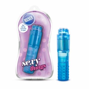 Clitoris Stimulation | Rocker Blue 4-Inch Vibrating Mini Vibrator Clitoris Stimulation Clitoris Stimulation