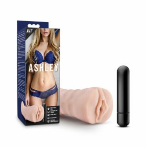 Couple’s Vibrators | Ashley Realistic Vanilla Vibrating Masturbator / Stroker Couple's Vibrators Couple's Vibrators