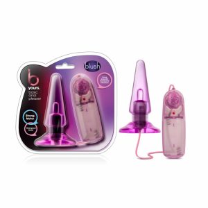 Couple’s Vibrators | Basic Pleaser Remote-Control Pink 4-Inch Vibrating Anal Plug Couple's Vibrators Couple's Vibrators