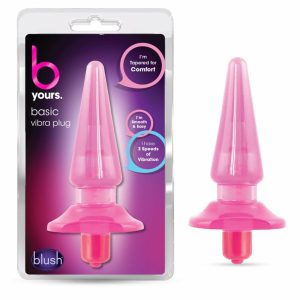 Couple’s Vibrators | Basic Vibra Pink 4.5-Inch Vibrating Anal Plug Couple's Vibrators Couple's Vibrators