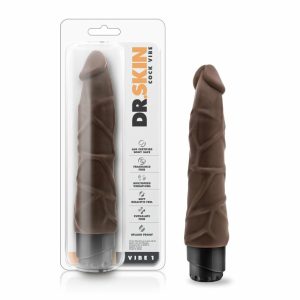 Couple’s Vibrators | Cock Vibe 1 Realistic Chocolate 9-Inch Long Vibrating Dildo Couple's Vibrators Couple's Vibrators