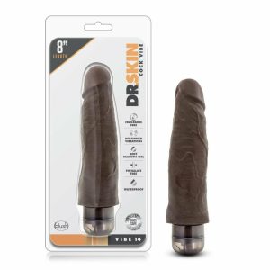 Couple’s Vibrators | Cock Vibe 14 Realistic Chocolate 8.25-Inch Long Vibrating Dildo Couple's Vibrators Couple's Vibrators