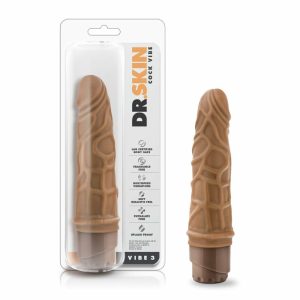 Couple’s Vibrators | Cock Vibe 3 Realistic Mocha 7.25-Inch Long Vibrating Dildo Couple's Vibrators Couple's Vibrators