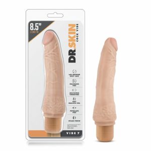 Couple’s Vibrators | Cock Vibe 7 Realistic Beige 8.5-Inch Long Vibrating Dildo Couple's Vibrators Couple's Vibrators