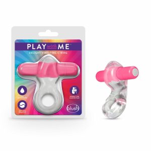 Couple’s Vibrators | Delight: Pink Vibrating Penis Ring Couple's Vibrators Couple's Vibrators