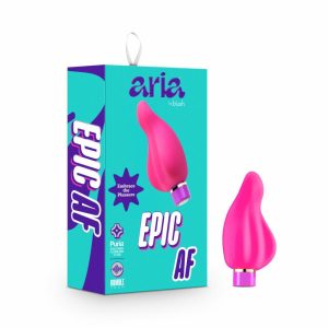 Couple’s Vibrators | Epic AF: Curved Fuchsia Silicone Vibrator with Powerful RumboTech™ Technology Couple's Vibrators Couple's Vibrators