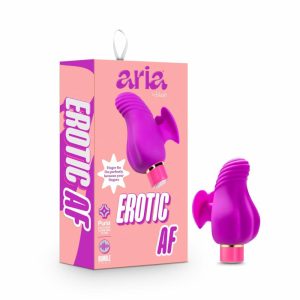 Couple’s Vibrators | Erotic AF: Finger Fin Plum Silicone Vibrator with Powerful RumboTech™ Technology Couple's Vibrators Couple's Vibrators