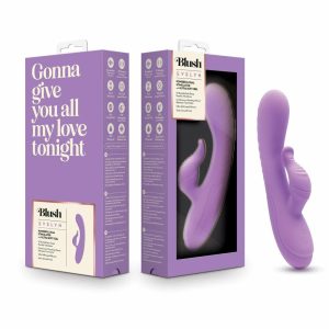 Couple’s Vibrators | Evelyn 8 Inch Rabbit With Dual Vibration Points In Purple –  10 Powerful RumboTech™ Modes Made With Ultra-Soft Liquid Silicone. Couple's Vibrators Couple's Vibrators