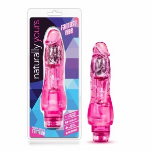 Couple’s Vibrators | Fantasy Vibe Realistic Pink 8.5-Inch Long Vibrating Dildo Couple's Vibrators Couple's Vibrators