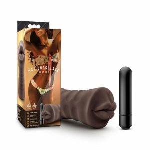 Couple’s Vibrators | Heather Realistic Chocolate Vibrating Masturbator / Stroker Couple's Vibrators Couple's Vibrators