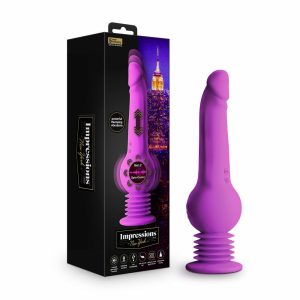 Couple’s Vibrators | New York Gyro-Quake™ 9.75 Inch Vibrating & Thumping G Spot Dildo – Platinum Cured Silicone – Purple Couple's Vibrators Couple's Vibrators