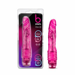 Couple’s Vibrators | Vibe #2 Realistic Pink 9-Inch Long Vibrating Dildo Couple's Vibrators Couple's Vibrators