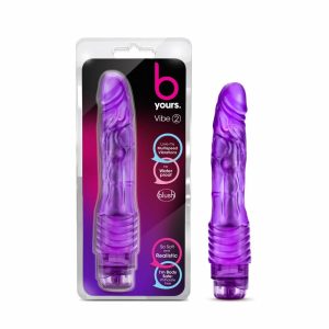 Couple’s Vibrators | Vibe #2 Realistic Purple 9-Inch Long Vibrating Dildo Couple's Vibrators Couple's Vibrators