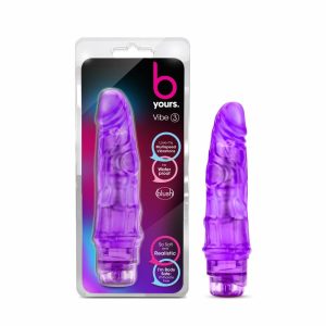 Couple’s Vibrators | Vibe #3 Realistic Purple 7.25-Inch Long Vibrating Dildo Couple's Vibrators Couple's Vibrators