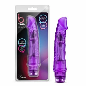 Couple’s Vibrators | Vibe 6 Realistic Purple 8.5-Inch Long Vibrating Dildo Couple's Vibrators Couple's Vibrators