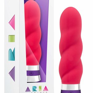 Couple’s Vibrators | Vibrance: Twist Shape Cerise Silicone Vibrator Couple's Vibrators Couple's Vibrators