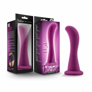 G-Spot Stimulation | Bellatrix Curved G-Spot Plum 6.25-Inch Long Dildo With Suction Cup Base Dildos G-Spot Stimulation