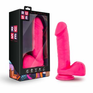 G-Spot Stimulation | Big Poppa Realistic G-Spot Hot Pink 7.75-Inch Long Dildo With Balls & Suction Cup Base Dildos G-Spot Stimulation