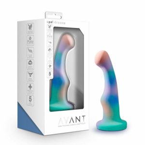 G-Spot Stimulation | Opal Dreams: Artisan 6 Inch Curved P-Spot / G-Spot Dildo with Suction Cup Base – Elegantly Made with Smooth Ultrasilk® Purio™ Silicone Dildos G-Spot Stimulation