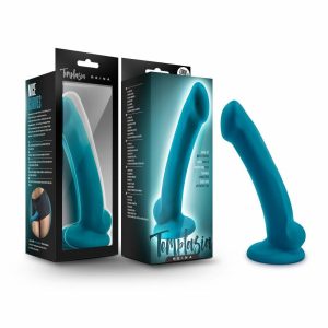 G-Spot Stimulation | Reina Realistic G-Spot Teal 7-Inch Long Dildo With Balls & Suction Cup Base Dildos G-Spot Stimulation