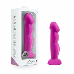 G-Spot Stimulation | Suko Violet D11: Artisan 8 Inch Curved P-Spot / G-Spot Dildo with Suction Cup Base – Elegantly Made with Smooth Ultrasilk® Purio™ Silicone Dildos G-Spot Stimulation