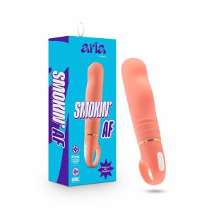 G-Spot Vibrators | Smokin’ AF: Enhanced G-Spot Stimulation Coral Silicone Vibrator with Powerful RumboTech™ Technology G-Spot Vibrators G-Spot Vibrators