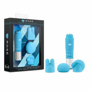 Massage Wands | Revitalize Blue Vibrating 3-Piece Massage Wand Kit Massage Wands Massage Wands