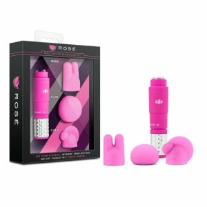 Massage Wands | Revitalize Pink Vibrating 3-Piece Massage Wand Kit Massage Wands Massage Wands