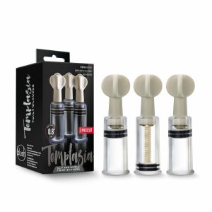 Nipple Pumps | Clit & Nipple Twist Suckers Set of 3 Clear Pump Nipple Pumps