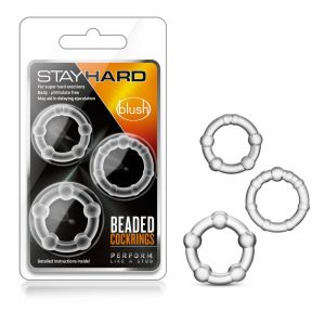 Penis Rings | Clear Beaded Penis Rings (3-Sizes) For Penis Penis Rings