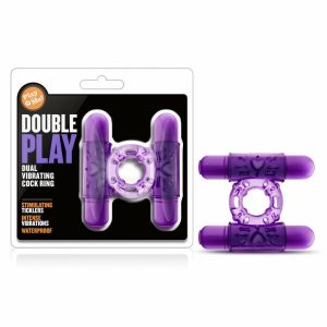 Penis Rings | Double Play: Purple Dual Vibrating Penis Ring For Penis Penis Rings