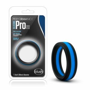 Penis Rings | Pro: Blue & Black Penis Ring – Made with Puria™ Silicone For Penis Penis Rings