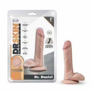 Silicone Dildos | Dr. Daniel Realistic Vanilla 6.5-Inch Long Dildo With Balls & Suction Cup Base Dildos Silicone Dildos