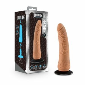 Silicone Dildos | Hexanite Realistic Mocha 7.5-Inch Long Dildo With Suction Cup Adapter Dildos Silicone Dildos