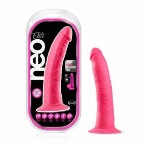 Silicone Dildos | Neon Pink: 7.5-Inch Long Dildo – Made with Purio™ Silicone & SensaFeel® Dual Density Realistic Technology Dildos Silicone Dildos