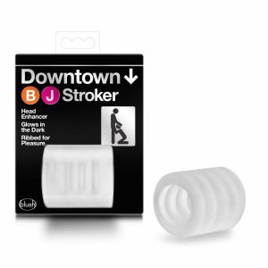 Strokers & Masturbators | Downtown BJ Clear Glow In The Dark Oral Sex Enhancer For Penis Strokers & Masturbators