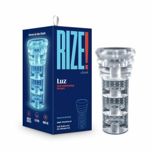 Strokers & Masturbators | Luz – Glow in the Dark Self-Lubricating Stroker – Clear For Penis Strokers & Masturbators