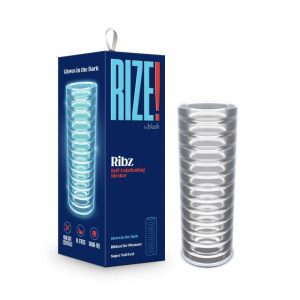 Strokers & Masturbators | Ribz Glow in the Dark Self-Lubricating Stroker – Clear For Penis Strokers & Masturbators