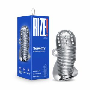 Strokers & Masturbators | Squeezy Multi-Textured Chamber Squeezable Clear Stroker For Penis Strokers & Masturbators