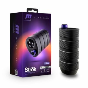 Strokers & Masturbators | Strōk 5 Inch Vibrating Masturbator with Pleasure Chambers – Made with Purio™ Ultra Soft Liquid Silicone For Penis Strokers & Masturbators